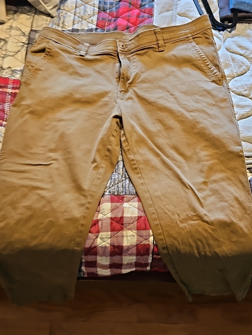 Weatherproof Men's Khaki Straight Chinos